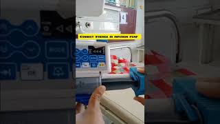 Infusion pump  how to set infusion pump bscnursing youtubeshorts medicallife nursing [upl. by Sharai]