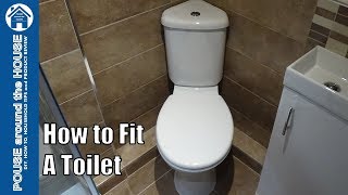 How to fit a toilet Toilet installation and plumbing for beginners [upl. by Bushore353]