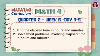 Matatag Math 4 Quarter 2 Week 6 Day 35 [upl. by Corley]