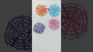 DIY Paper Spider Web  Unleash Your Creativity 🕸️  Easy Spider Web Craft Tutorial [upl. by Ysirhc]