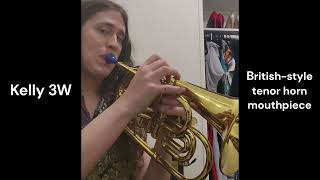 Kanstul KMA 275 Marching Alto Mouthpiece Comparison [upl. by Moth]