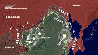 Russian Invasion of Ukraine Everyday Mapped with Google Earth From Feb 2022 Feb 2024 [upl. by Alocin]