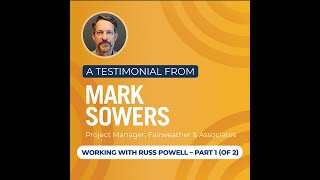 Mark Sowers  video testimonial 1 [upl. by Welby]