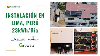 Instalación Fotovoltaica en Perú  AutoSolar [upl. by Gavriella]