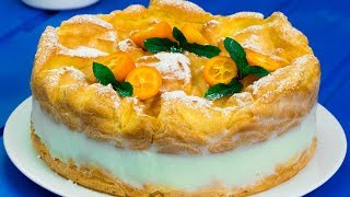 Si scioglie in bocca Una torta di eclair eccezionale “Karpatka”  SaporitoTV [upl. by Anhavas]