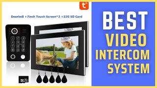 Best Video Intercom System  Fingerprint 5in1 Unlock Doorbell Video Intercom System Review in 2025 [upl. by Adelia]