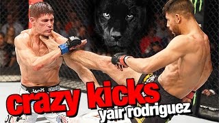 Yair Rodriguez All Crazy Kicks in MMA [upl. by Neelya]