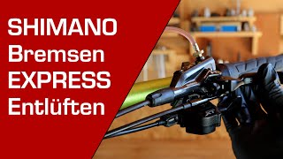 SHIMANO MTB Bremsen EXPRESS entlüften  Deutsches Tutorial [upl. by Chalmer]