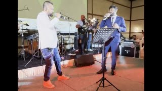 Performing අනන්තයට යන පාර දිගේ with Indrachapa Liyanage in Doha [upl. by Ymmak]