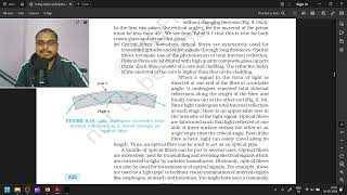 Explain the working principle of an optical fibre with the help of a diagram Mention one use of a [upl. by Laekcim]