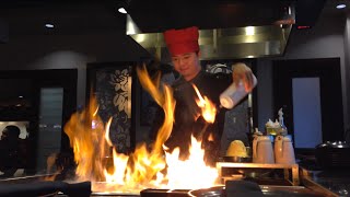 Professional Hibachi Grill Chef Preparing Delicious Meal 2015 Part 2 [upl. by Clapp]