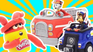 Play Doh Videos  The DohDohs Meet the Paw Patrol Pups  Stop Motion  The PlayDoh Show [upl. by Rika]