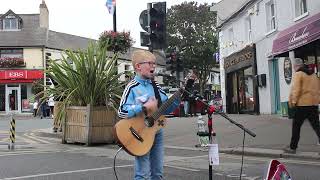 Come Out Ye Black and Tans  The Wolfe Tones Cover  10 year old Irish Busker [upl. by Noseaj]