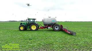 Kastelijn BV  Spaakwiel bemesten 2024  John Deere  Duport  Injecting liquid fertilizer [upl. by Uhthna]