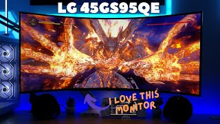 LG 2024 45GS95QE Ultrawide OLED impression [upl. by Abernathy865]