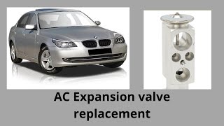 BMW N62 AC expansion valve replacement [upl. by Alleram342]