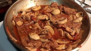 CARNE DE RES CON CHAMPINONES  RICA Y FACIL WOW [upl. by Anitra]