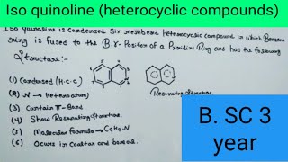 Isoqunoline heterocyclic compounds [upl. by Isidor]