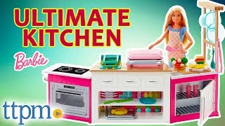 Barbie Ultimate Kitchen Playset amp Barbie Chef Doll REVIEW  Mattel Toys amp Games [upl. by Goober]