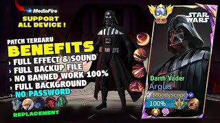 UPDATE  Argus Star Wars Darth Vader Skin Script No Password  Full Effect amp Full Sound  MLBB [upl. by Anilocin518]