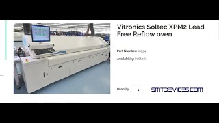 Vitronics Soltec Xpm2 Reflow Oven [upl. by Elnukeda]