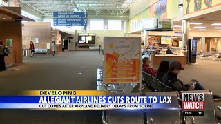 Allegiant Airlines cutting 19 routes including Medford Airport [upl. by Ayekehs244]