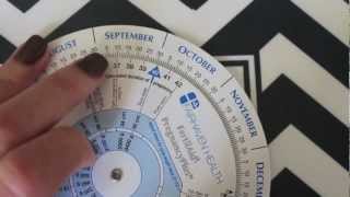 Ovulation Calendar amp Pregnancy Wheel Review by Lucy Eades [upl. by Liahcim]