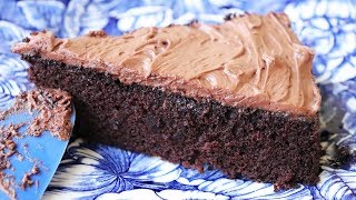 Quick amp Easy Chocolate Cake  No eggs No butter One bowl [upl. by Attayek]