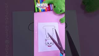 Haz una MASCOTA kawaii de papel muy fácil 🐱 shorts viral papercraft [upl. by Archibaldo]