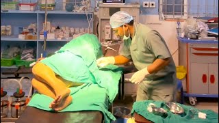 Spinal anesthesia for cesarean section CS [upl. by Wivina701]