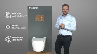 Geberit ONE WC – greater accessibility more cleanliness and improved comfort [upl. by Brebner]