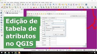 Editar uma tabela de atributos no QGIS [upl. by Pinebrook245]