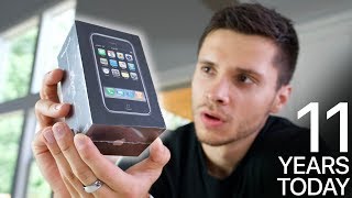 Original iPhone Unboxing 11 Years Old Today [upl. by Namreh288]