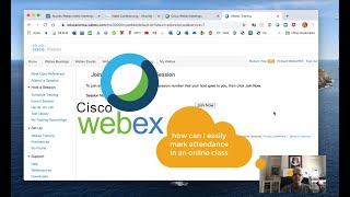 How to record attendance in WebEx [upl. by Alebasi]