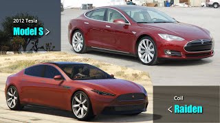 GTA V Electric cars vs Real life EVs  All Electric Vehicles [upl. by Osi]