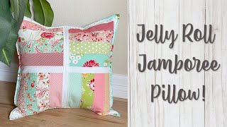 Jelly Roll Jamboree Pillow Pattern  TUTORIAL [upl. by Nnylrahc]