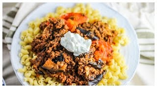 Persian Seared Eggplant and Tomato Beef Gheimeh Baademjaan  Recipe [upl. by Ramad]