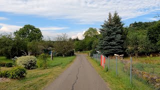 Fahrt vom Hauptbahnhof Reutlingen zur Gaststätte Rosengarten über Wohngebiete an der Achalm [upl. by Nosnehpets]