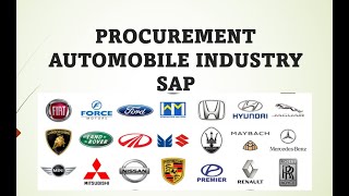 sap in automobile industry  sap mm in automobile inds  sap procurement in automobile industry [upl. by Gaves]