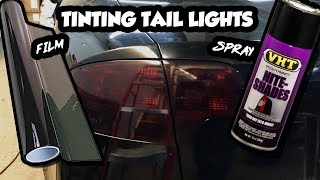 How To Tint Tail Lights  Film vs Spray [upl. by Philis]