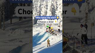 Who takes the win Choose a skier 👀 [upl. by Irol]