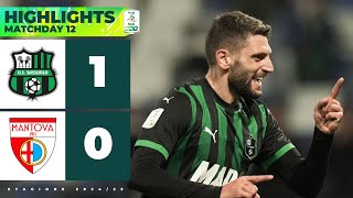 SassuoloMantova 10  Ecco il ritorno al goal di Mimmo BERARDI  SERIE BKT [upl. by Shulamith]