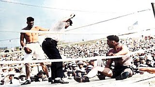 The Worst Beating in Boxing History  Jack Dempsey vs Jess Willard Upscaled amp Colorized  04071919 [upl. by Rehpotsirhcnhoj552]