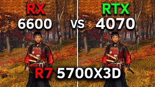 RX 6600 vs RTX 4070  R7 5700X3D  Test In 12 Games  Is the Upgrade Worth it in 2024 [upl. by Lira765]