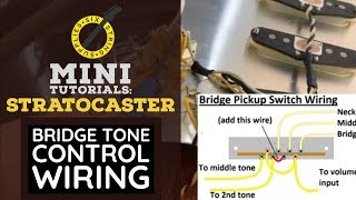 Strat Wiring Mods Bridge Tone Control Wiring [upl. by Rhodes714]