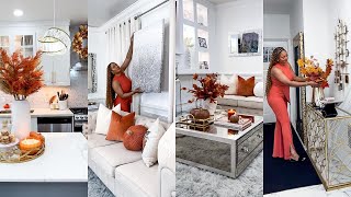 HOME DECORATING IDEAS  COZY FALL LIVINGROOM amp KITCHEN TRANSFORMATION  OMABELLETV [upl. by Aridatha184]