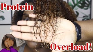 PROTEIN OVERLOAD ON NATURAL HAIR  Signs of Protein Overload  How to Fix it [upl. by Spear]