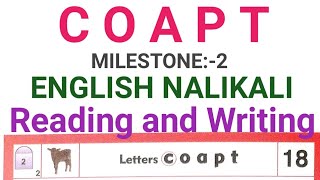 COAPT  ENGLISH NALIKALI  CLASS 1  READING AND WRITING  MILESTONE 2 [upl. by Artep]