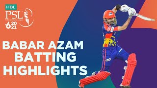 Babar Azam Batting Highlights  Karachi Kings vs Islamabad United  Match 6  HBL PSL 6  MG2T [upl. by Reseta860]