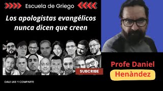 Los apologistas evangélicos nunca dicen que creen [upl. by Yajeet]